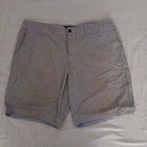 Tommy Hilfiger Navy and White Striped Shorts MENS size 40 Classic Fit